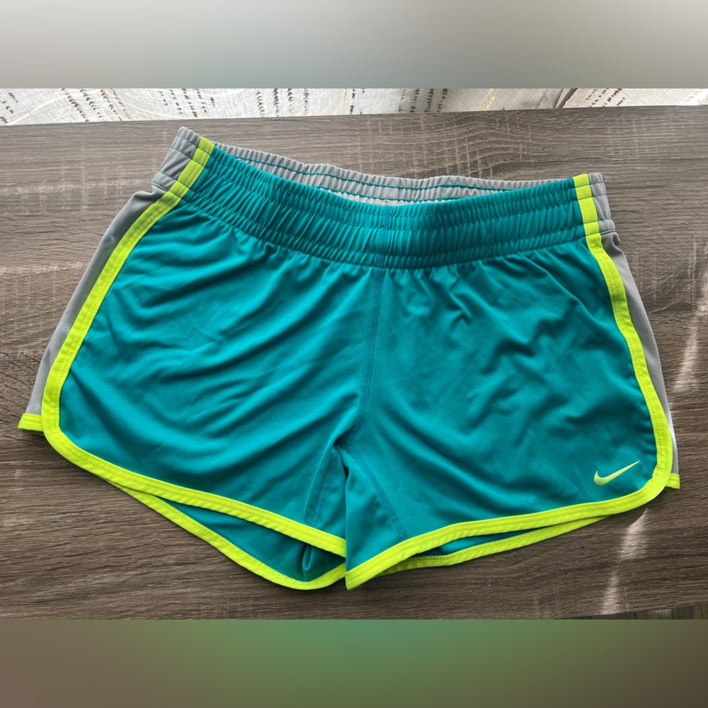 Nike Fly Dri-Fit 3.5 Inseam Teal Running Shorts XS